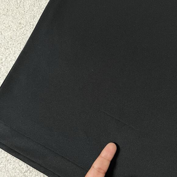 J Lindeberg Polo Shirt Mens Large Black Stripe Golf Performance Tour Logo - Picture 3 of 12